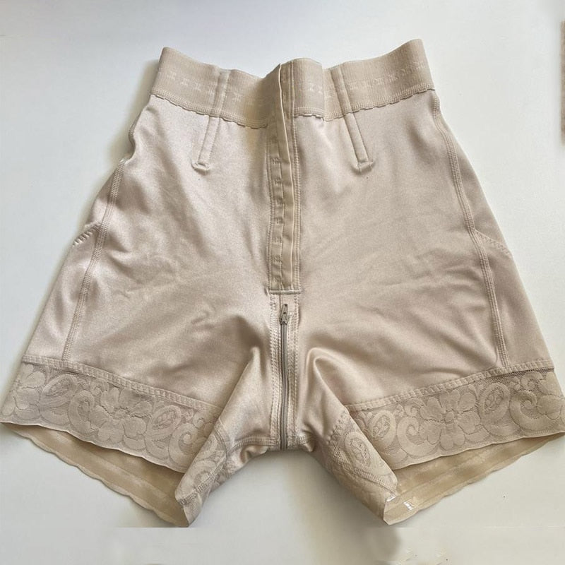 High Waist Booty Lifter Short w/ Hook and Eye Fastener