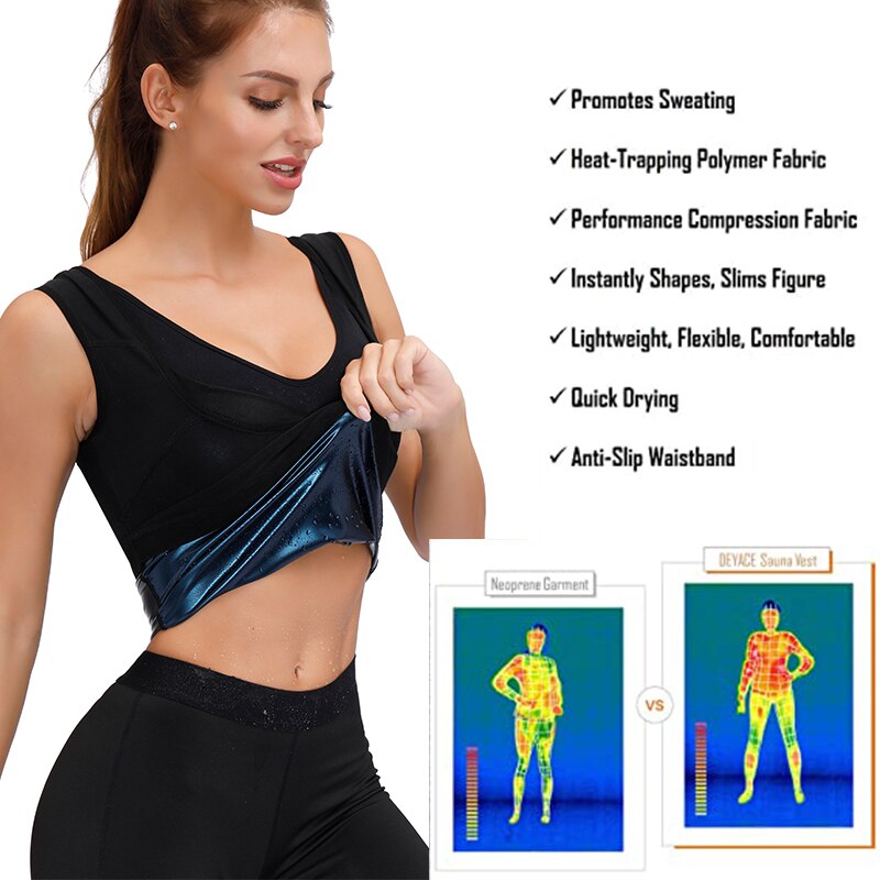 Women Sauna Suit Sweat Vest